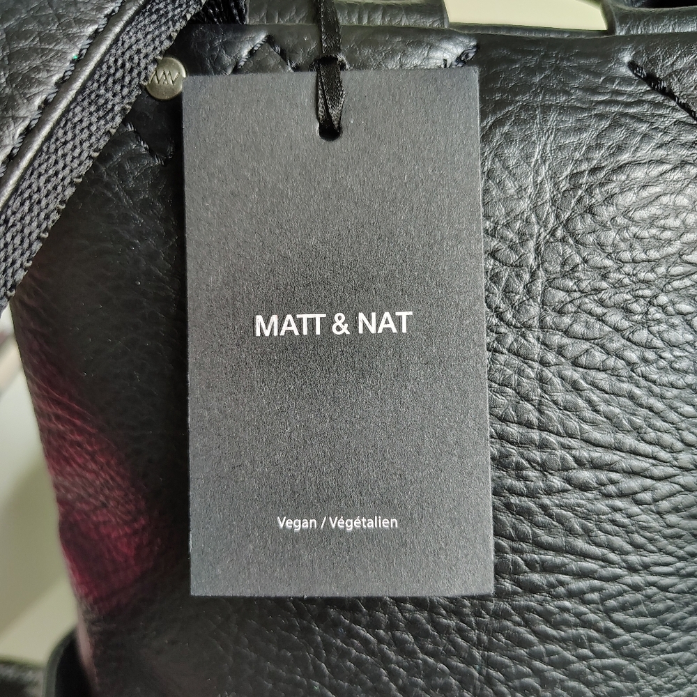 Matt & Nat Brave Vegan Backpack Purity Collection | NWT | Black | Fits 13” Lapto - Picture 11 of 12